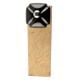 2 Pieces Solid Black Square Ceramic Door Stopper